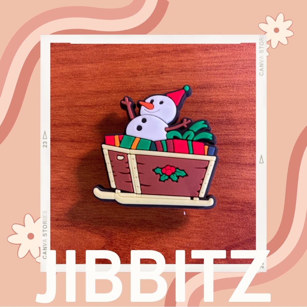 🌸5/$10 Christmas Sleigh Jibbit / Shoe Charm